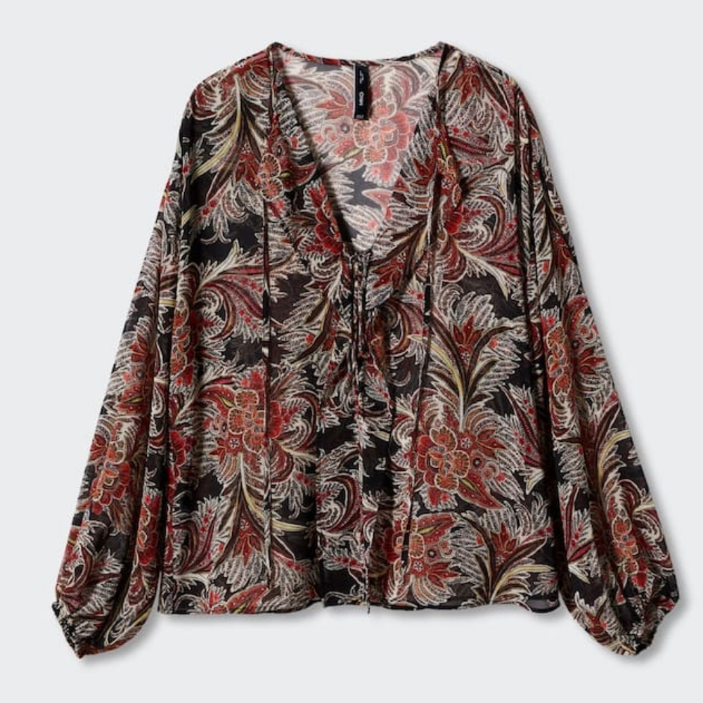 MANGO Printed blouse - Picture 2 of 5